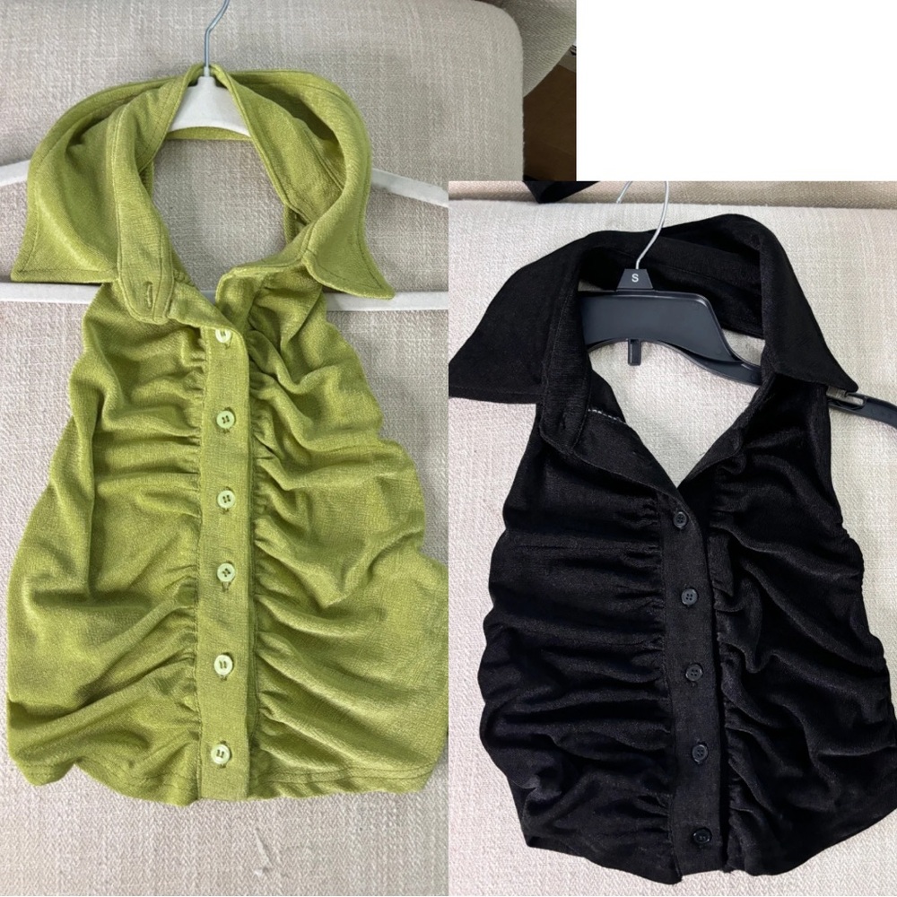 Halter crop tops size S